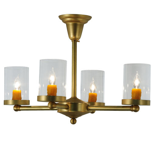 Meyda Tiffany Bakersfield 140502 Ceiling Light - Satin Brass