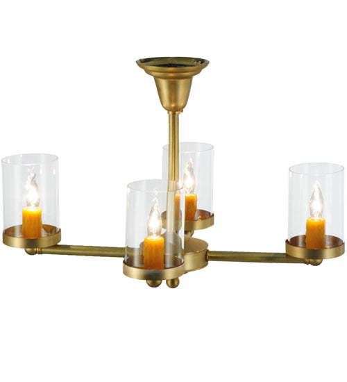 Meyda Tiffany Bakersfield 140502 Ceiling Light - Satin Brass