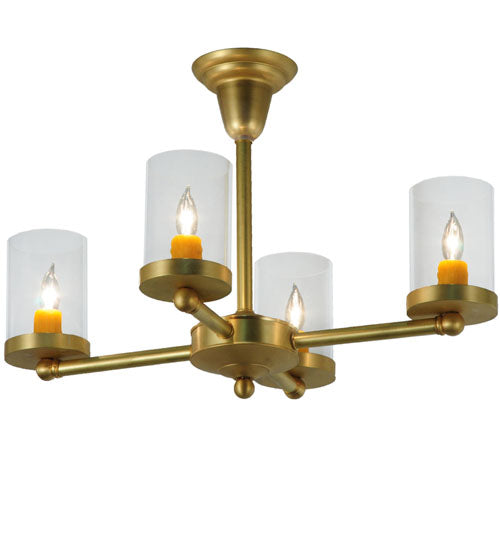 Meyda Tiffany Bakersfield 140502 Ceiling Light - Satin Brass