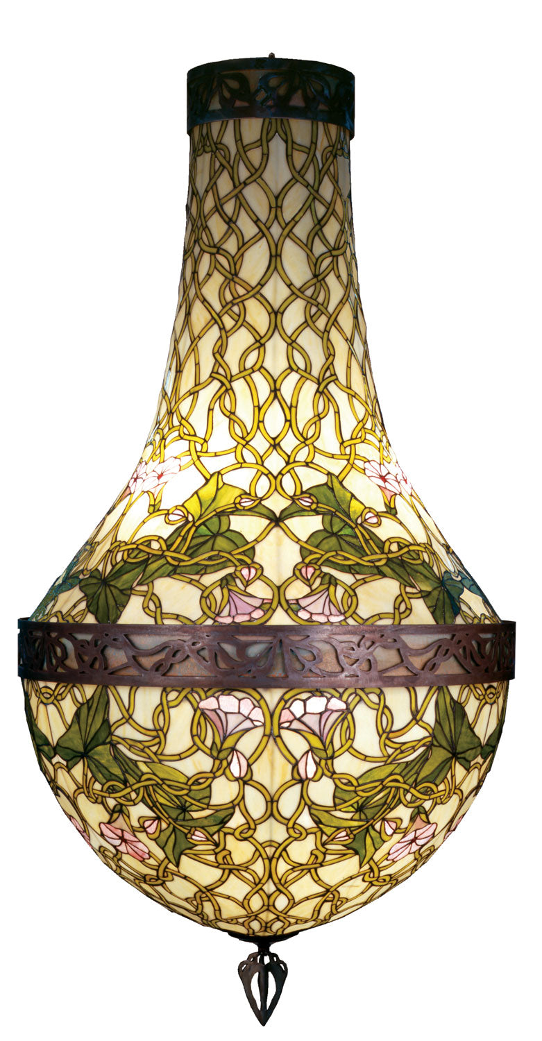 Meyda Tiffany Morning Glory 38458 Chandelier Light - Antique Copper