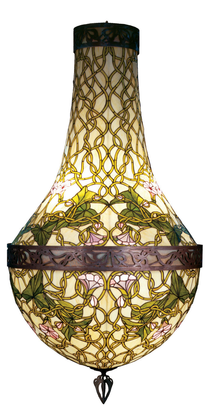 Meyda Tiffany Morning Glory 38458 Chandelier Light - Antique Copper