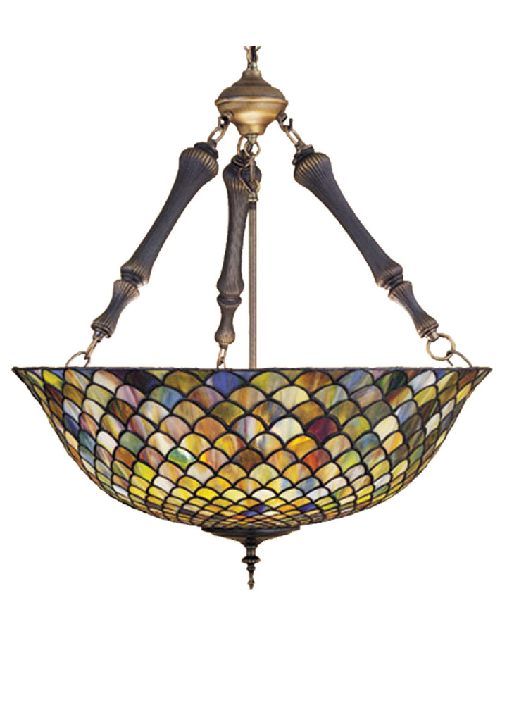 Meyda Tiffany Fishscale 30466 Pendant Light - Polished Brass