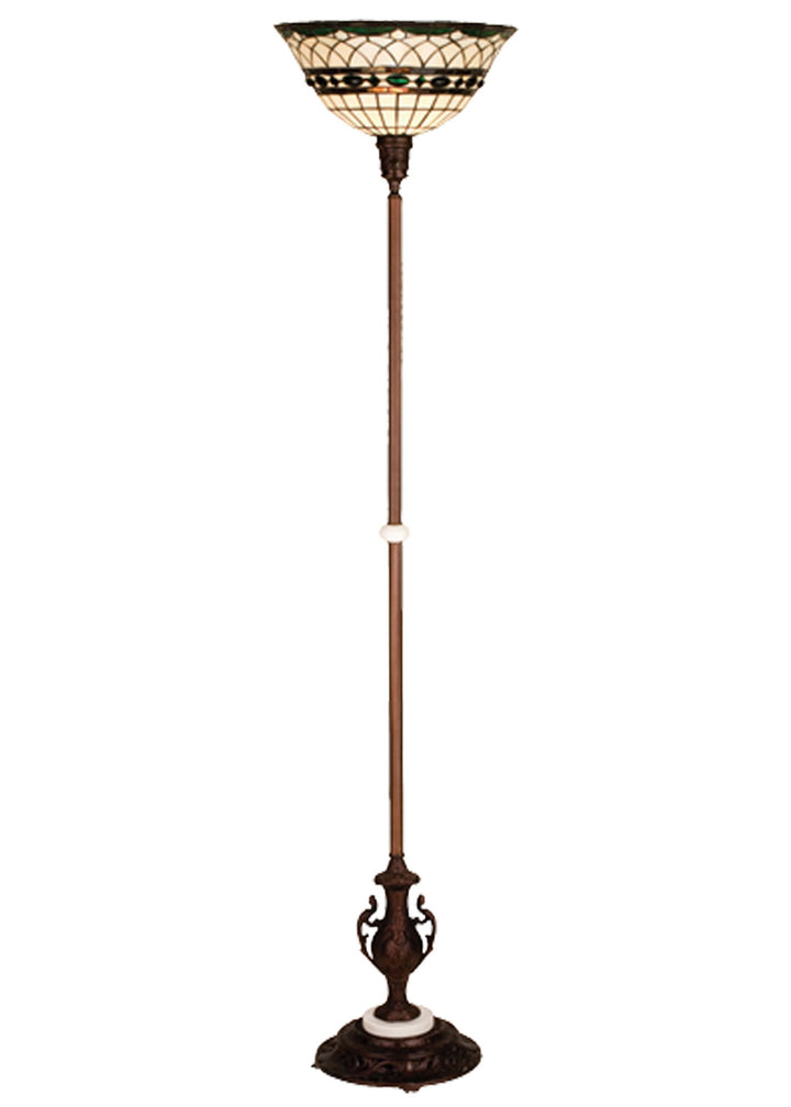 Meyda Tiffany Lighting 27534 Tiffany Roman Torchiere Lamp Bronze / Dark