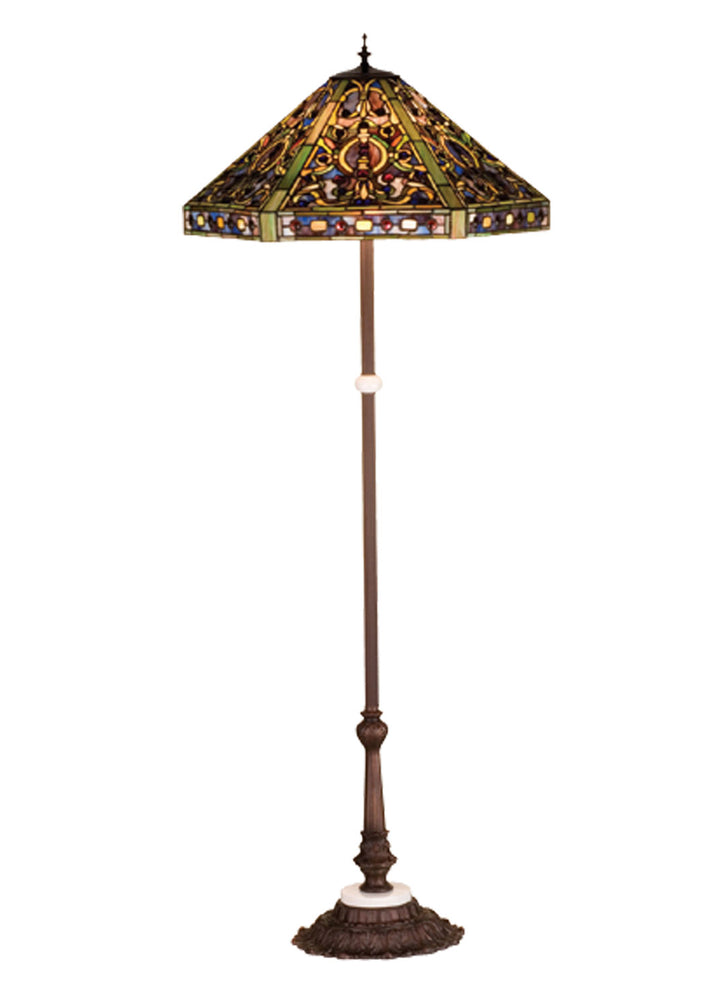 Meyda Tiffany Lighting 31116 Tiffany Elizabethan Floor Lamp Lamp Bronze / Dark