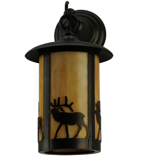 Meyda Tiffany Lighting 140655 Fulton Wall Sconce Outdoor Bronze / Dark