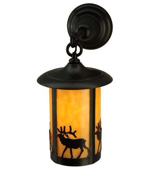 Meyda Tiffany Lighting 140655 Fulton Wall Sconce Outdoor Bronze / Dark