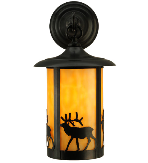 Meyda Tiffany Lighting 140655 Fulton Wall Sconce Outdoor Bronze / Dark