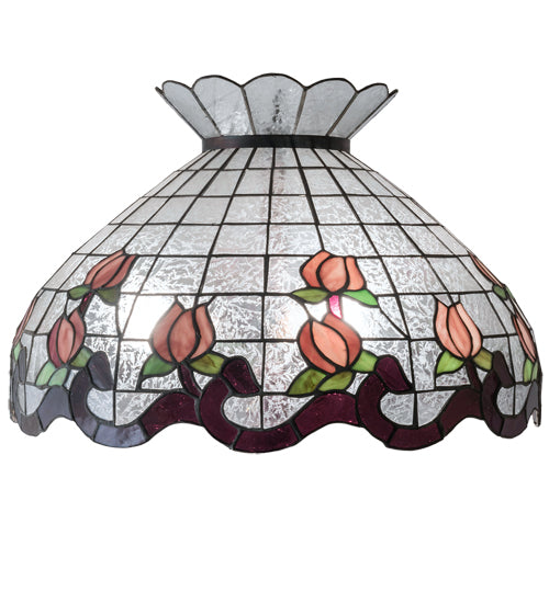 Meyda Tiffany Lighting 14070 Roseborder Shade Lamp Shade Bronze / Dark