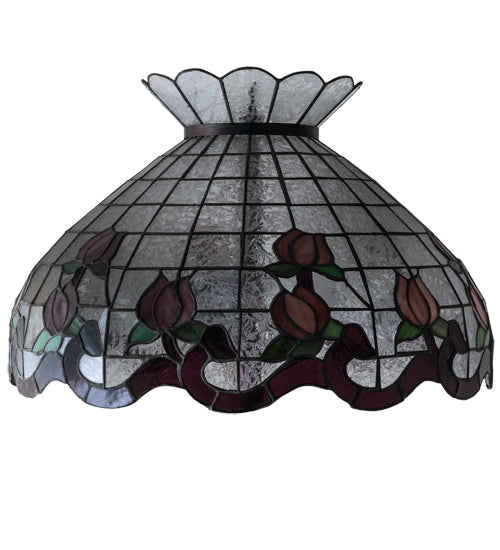 Meyda Tiffany Lighting 14070 Roseborder Shade Lamp Shade Bronze / Dark