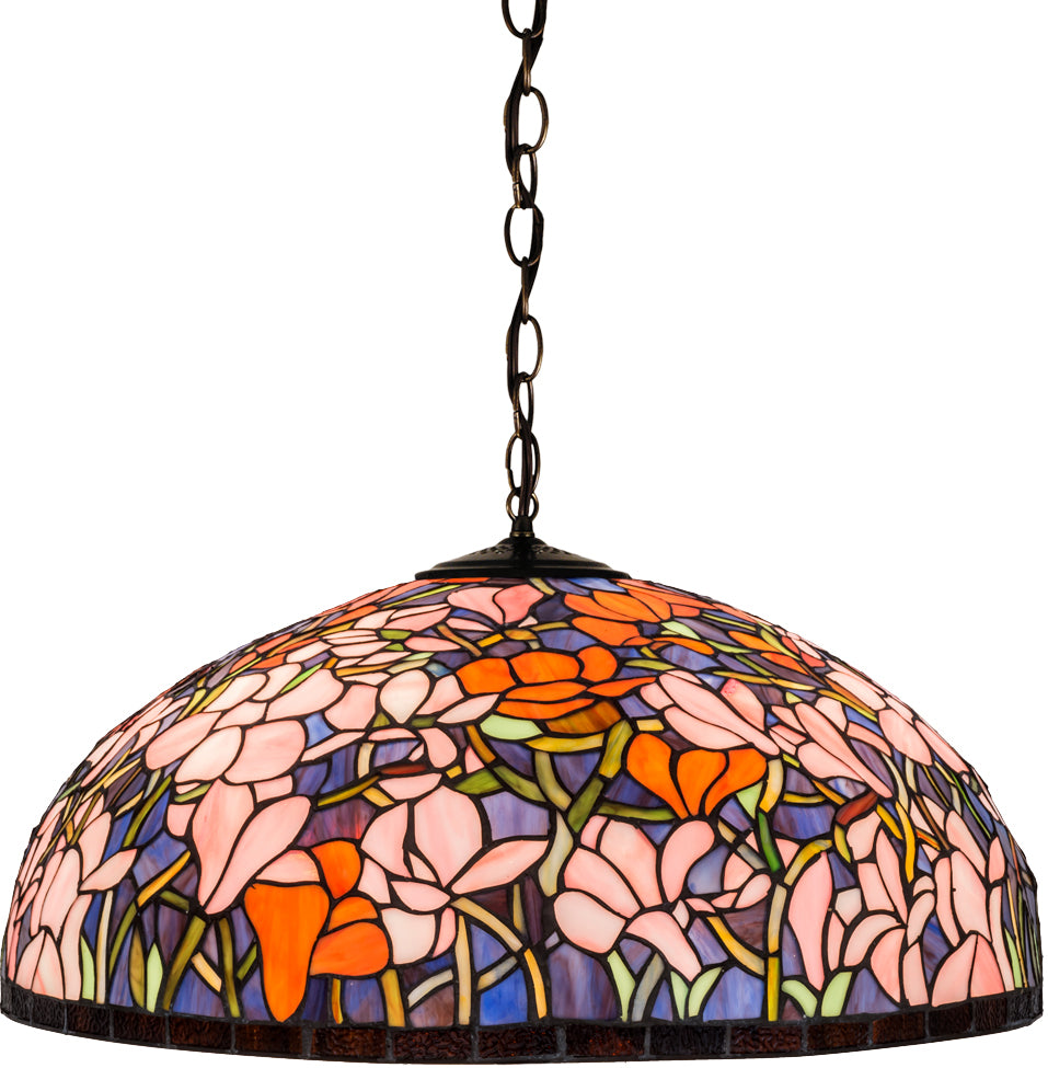 Meyda Tiffany Tiffany Magnolia 27830 Pendant Light - Mahogany Bronze