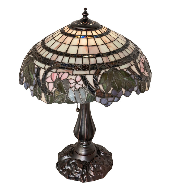 Meyda Tiffany Lighting 38516 Handel Grapevine One Light Table Lamp Lamp Bronze / Dark