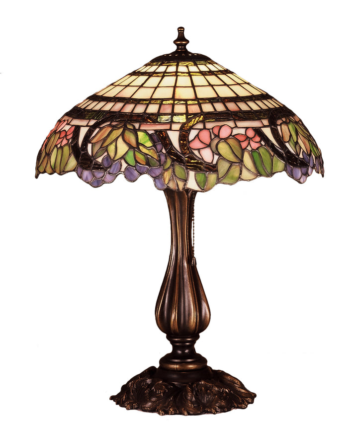 Meyda Tiffany Lighting 38516 Handel Grapevine One Light Table Lamp Lamp Bronze / Dark