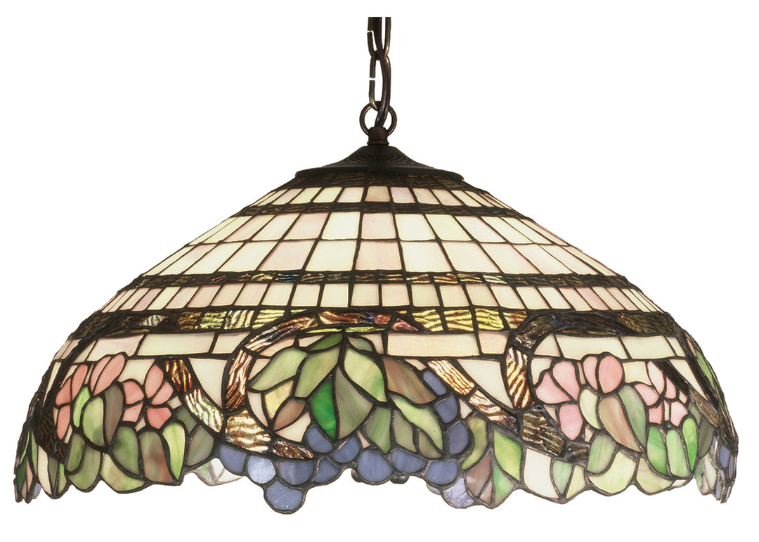 Meyda Tiffany Handel Grapevine 32176 Pendant Light - Purple Pr Pink Pbnawr