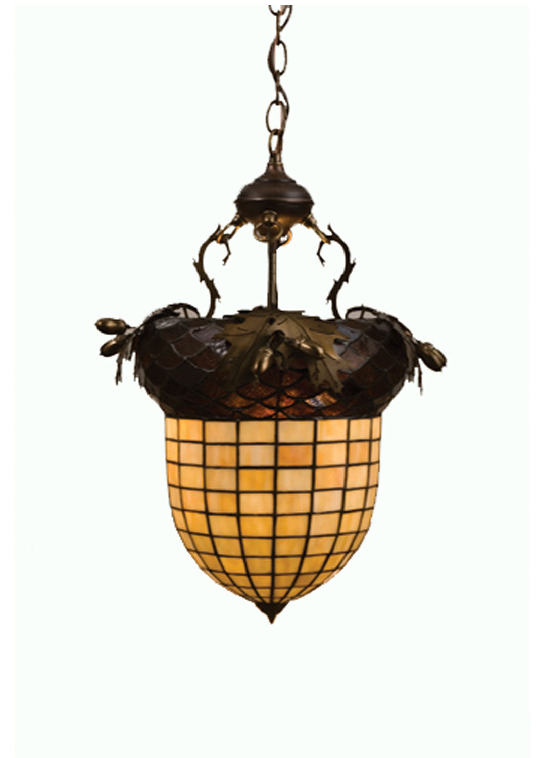 Meyda Tiffany Greenbriar Oak 51850 Pendant Light - Antique Copper