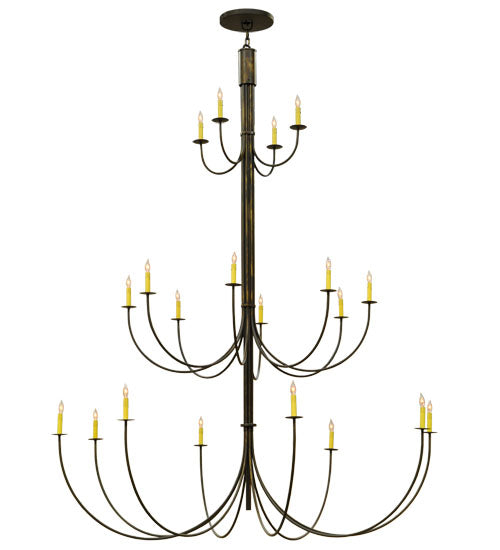 Meyda Tiffany Cheal 140807 Chandelier Light - Antique Brass