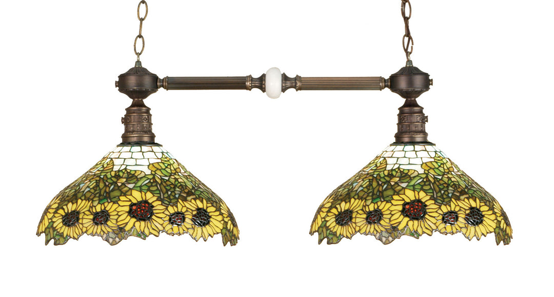 Meyda Tiffany Wild Sunflower 65825 Pendant Light - Mahogany Bronze