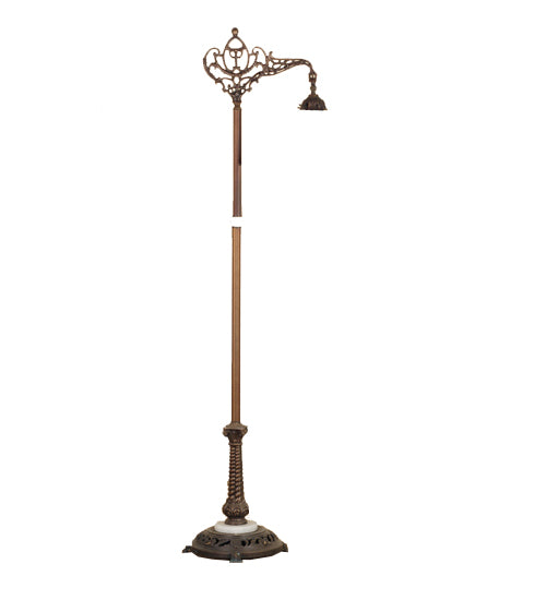 Meyda Tiffany Lighting 14089 Urban One Light Bridge Arm Floor Base Lamp Bronze / Dark