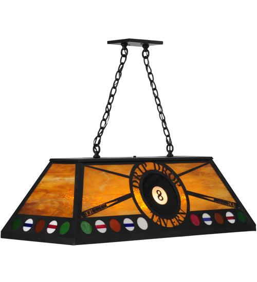 Meyda Tiffany 8 Ball Personalized 140891 Pendant Light - Black/Ha