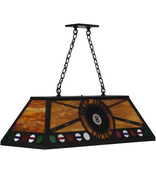 Meyda Tiffany 8 Ball Personalized 140891 Pendant Light - Black/Ha