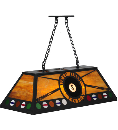 Meyda Tiffany 8 Ball Personalized 140891 Pendant Light - Black/Ha