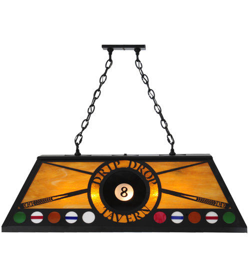 Meyda Tiffany 8 Ball Personalized 140891 Pendant Light - Black/Ha
