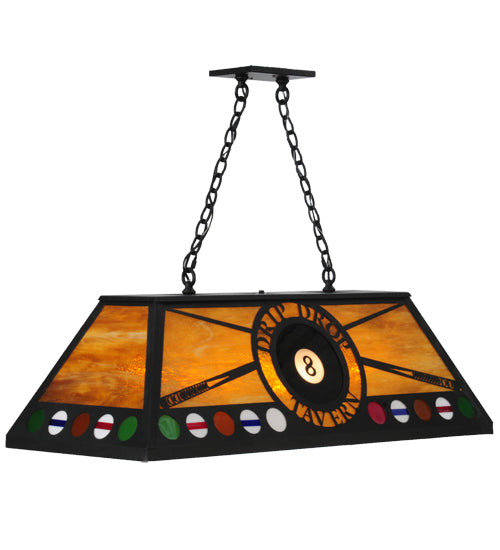 Meyda Tiffany 8 Ball Personalized 140891 Pendant Light - Black/Ha