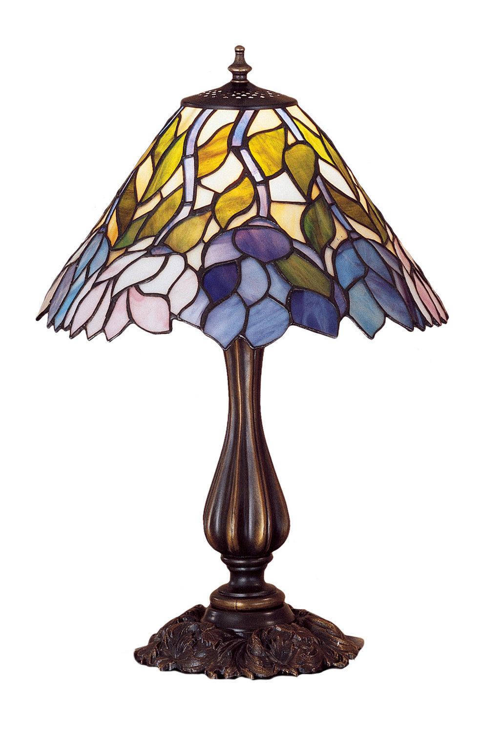 Meyda Tiffany Lighting 26908 Wisteria One Light Accent Lamp Lamp Bronze / Dark