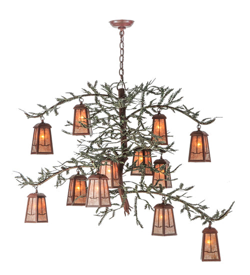 Meyda Tiffany Pine Branch 140897 Chandelier Light - Rust