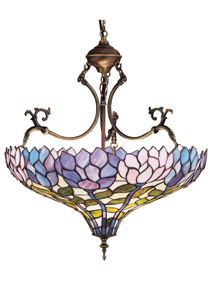 Meyda Tiffany Wisteria 30450 Pendant Light - Antique Nickel