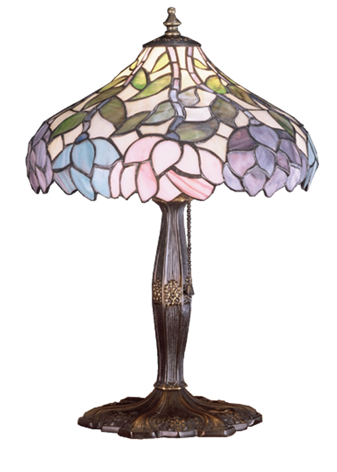 Meyda Tiffany Lighting 52134 Wisteria One Light Accent Lamp Lamp Bronze / Dark