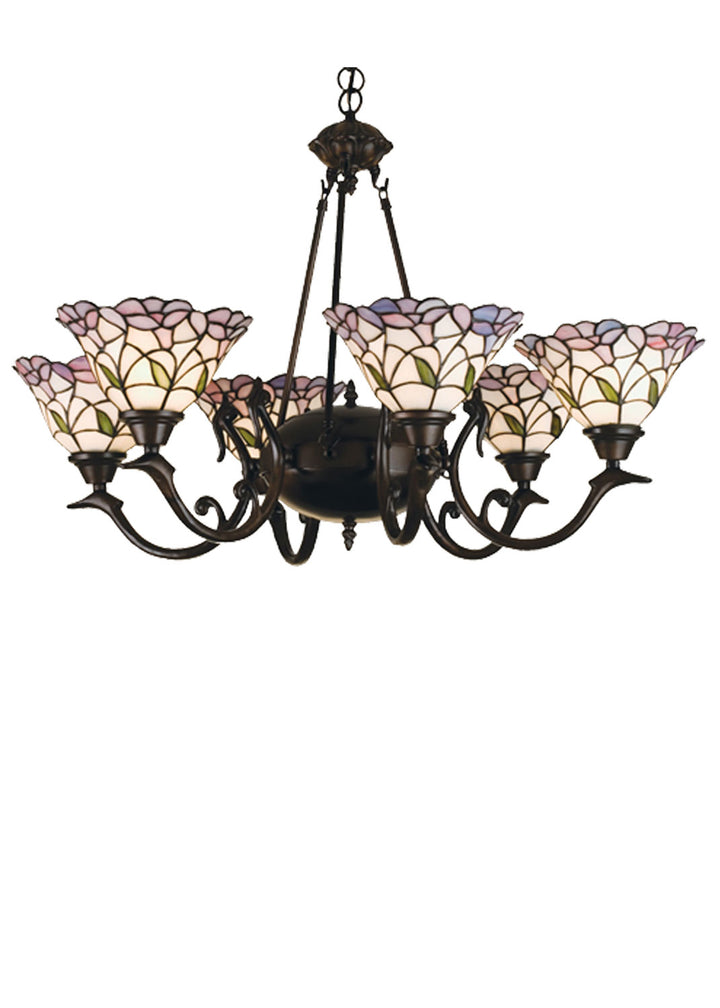 Meyda Tiffany Daffodil Bell 27398 Chandelier Light - Craftsman Brown