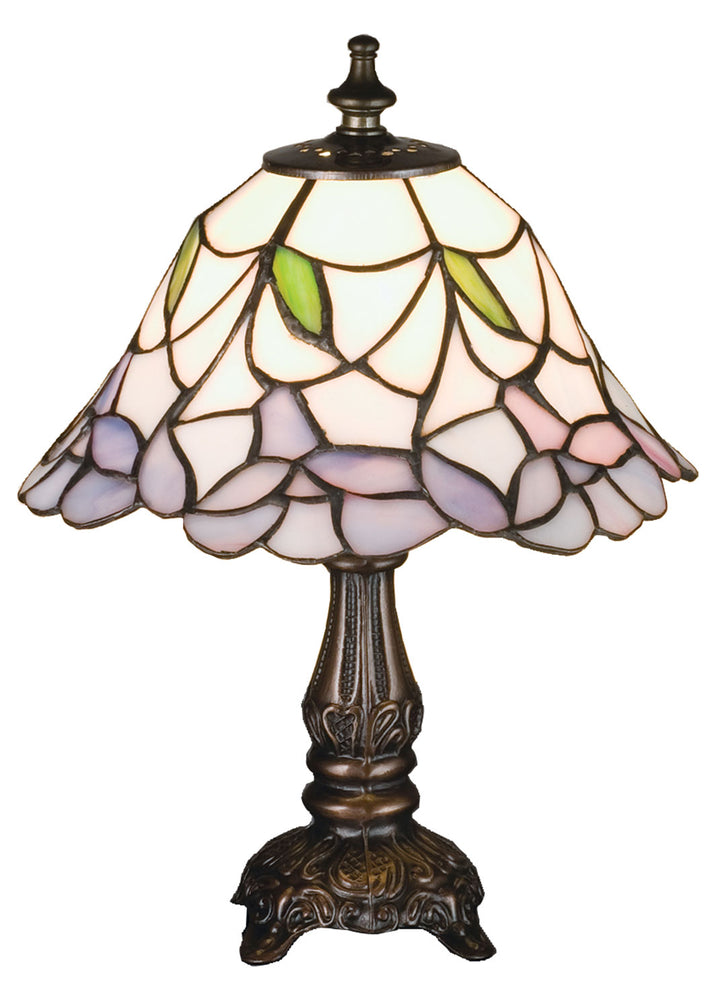 Meyda Tiffany Lighting 31194 Daffodil Bell One Light Mini Lamp Lamp Brass