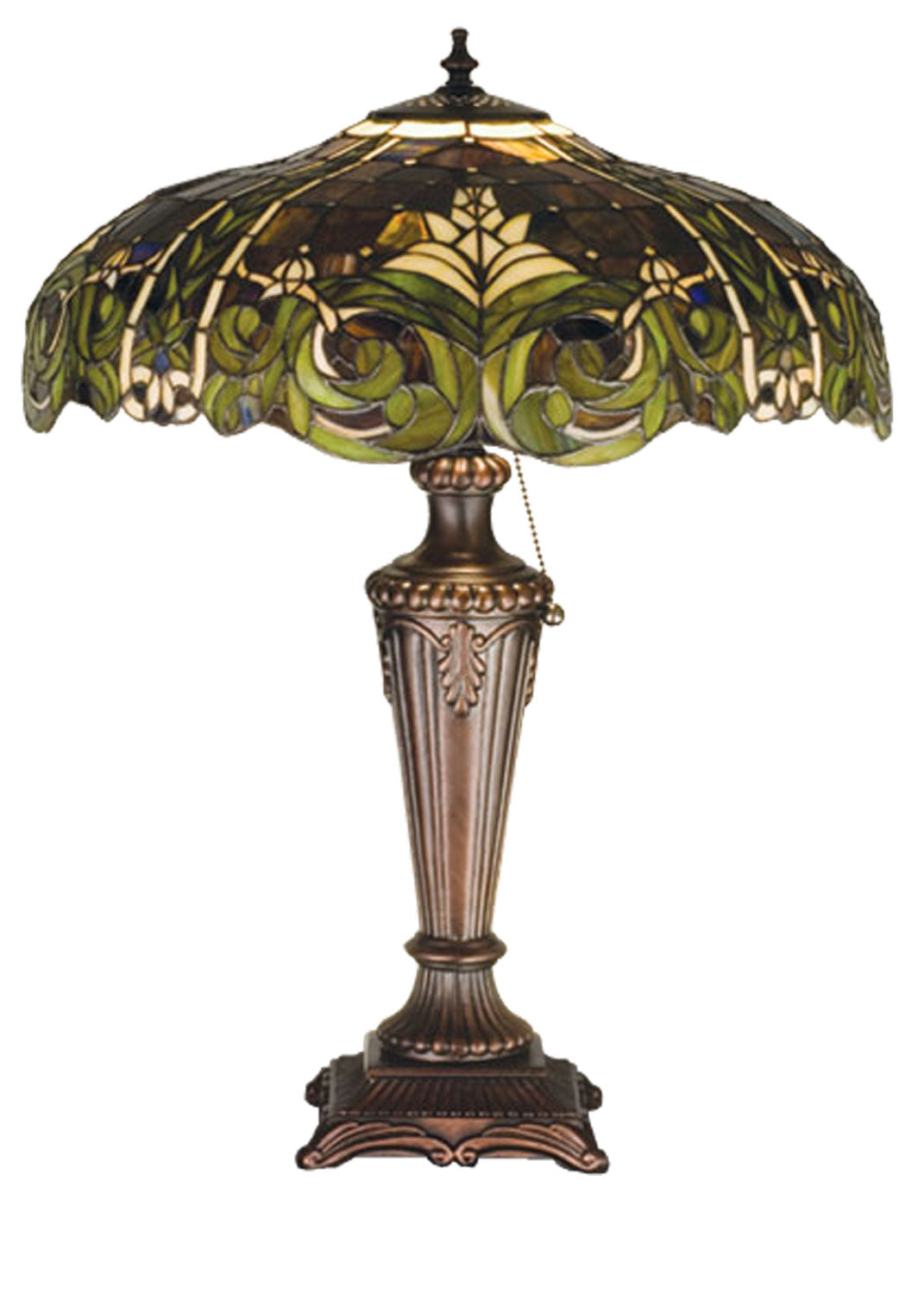 Meyda Tiffany Lighting 30386 Bavarian One Light Table Lamp Lamp Bronze / Dark