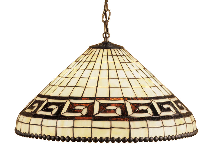 Meyda Tiffany Greek Key 36935 Pendant Light - Beige Xag