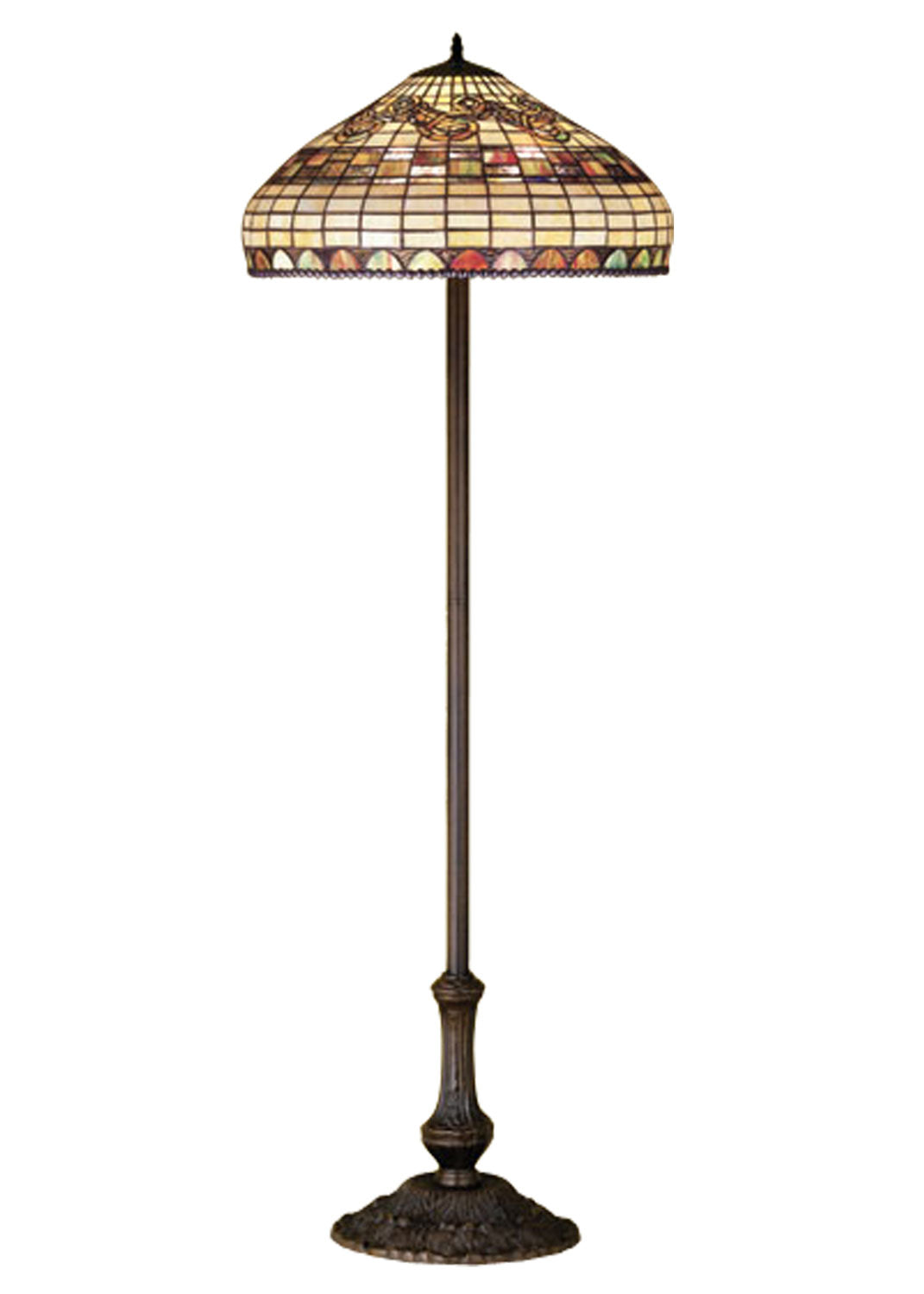 Meyda Tiffany Lighting 29511 Tiffany Edwardian Floor Lamp Lamp Bronze / Dark