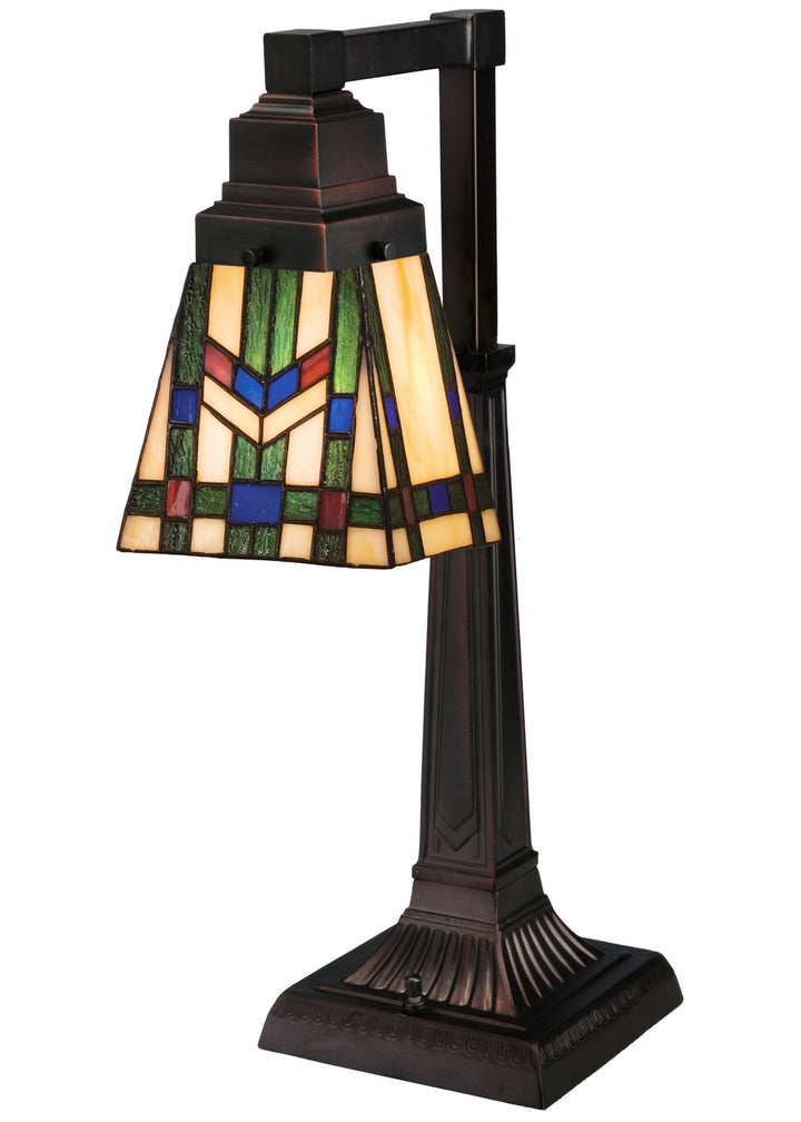 Meyda Tiffany Lighting 27656 Prairie Wheat One Light Desk Lamp Lamp Bronze / Dark