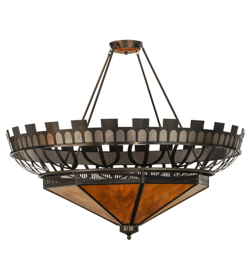 Meyda Tiffany Davis Street 141049 Pendant Light - Custom, Burnished Brass
