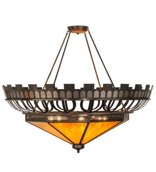 Meyda Tiffany Davis Street 141049 Pendant Light - Custom, Burnished Brass