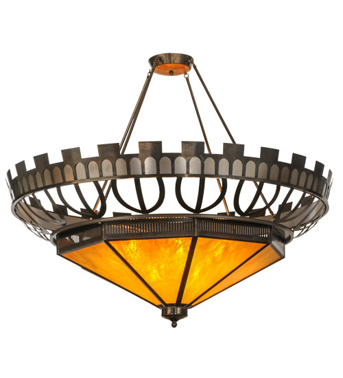 Meyda Tiffany Davis Street 141049 Pendant Light - Custom, Burnished Brass