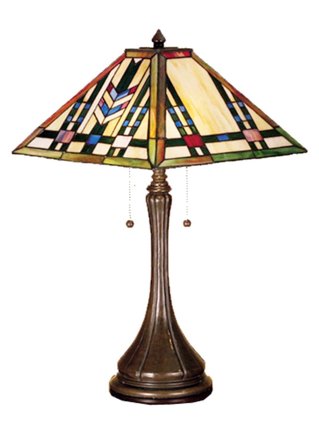 Meyda Tiffany Lighting 31249 Prairie Wheat Two Light Table Lamp Lamp Bronze / Dark