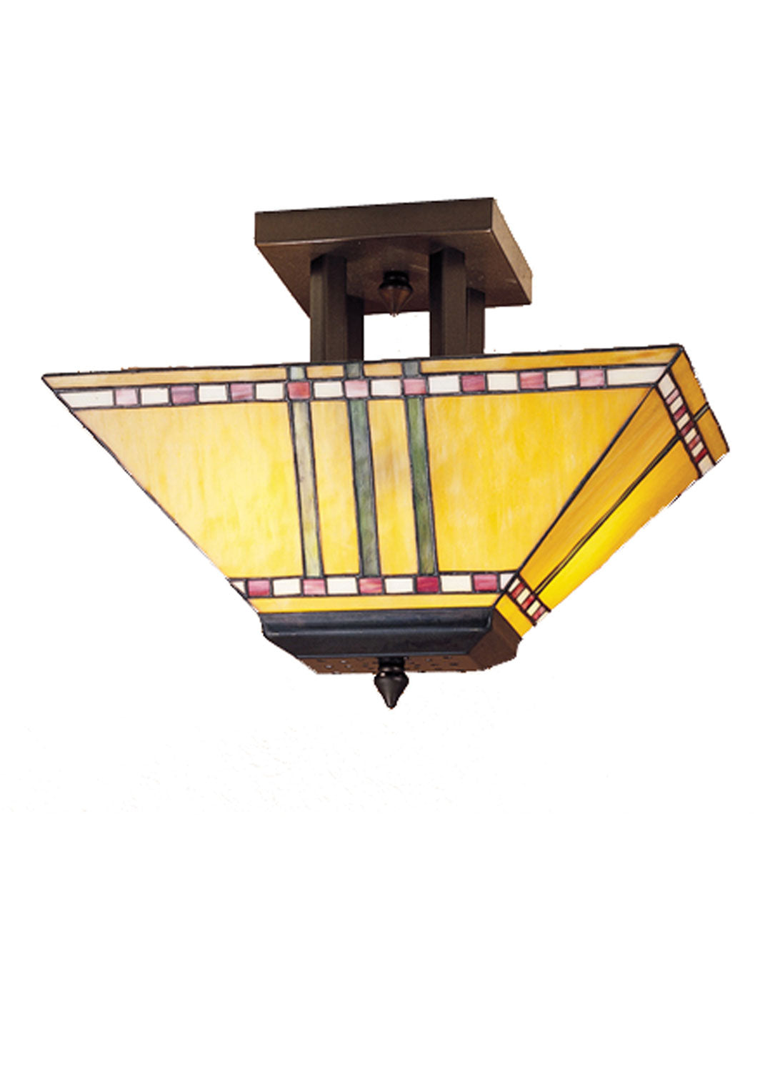 Meyda Tiffany Prairie Corn 31243 Ceiling Light - Mahogany Bronze