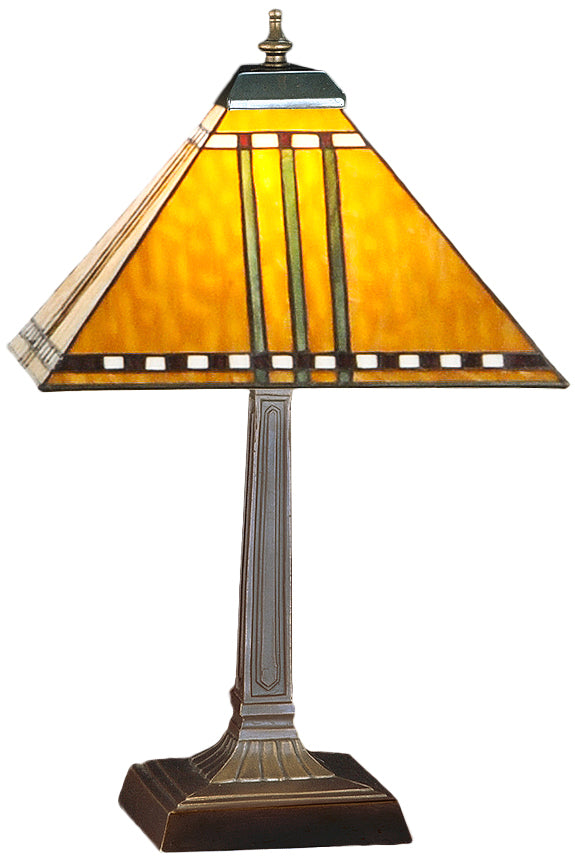 Meyda Tiffany Lighting 26509 Prairie Corn One Light Table Lamp Lamp Bronze / Dark