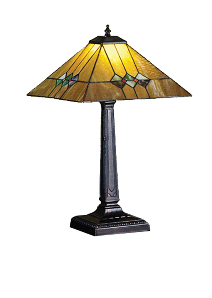 Meyda Tiffany Lighting 27855 Martini Mission One Light Table Lamp Lamp Bronze / Dark