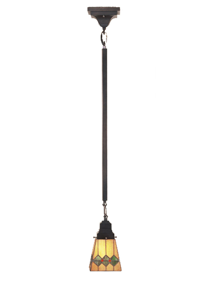 Meyda Tiffany Martini Mission 49119 Pendant Light - Matte Copper Vein