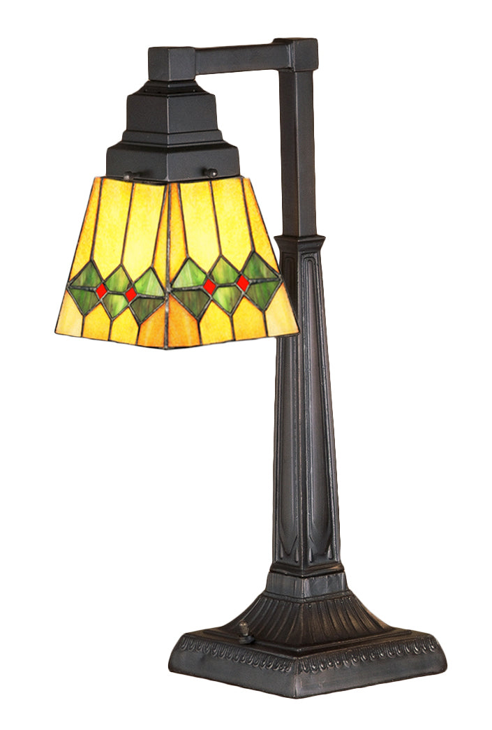 Meyda Tiffany Lighting 48214 Martini Mission One Light Desk Lamp Lamp Bronze / Dark