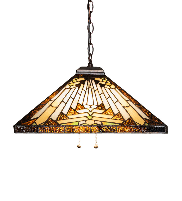 Meyda Tiffany Nuevo Mission 66229 Pendant Light - Mahogany Bronze