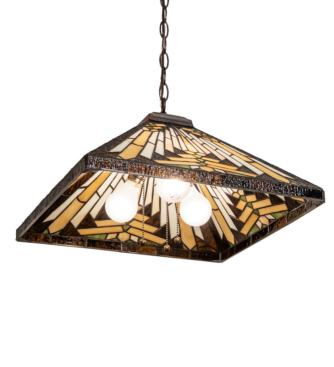 Meyda Tiffany Nuevo Mission 66229 Pendant Light - Mahogany Bronze