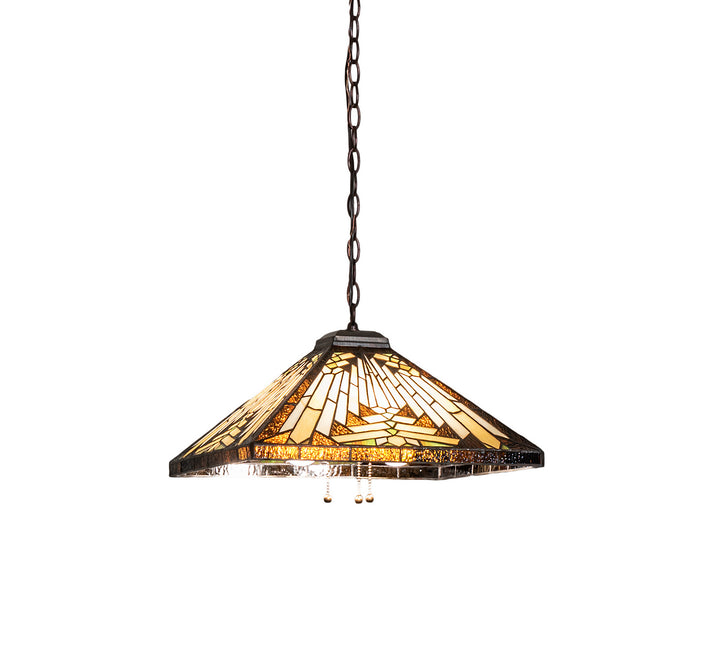 Meyda Tiffany Nuevo Mission 66229 Pendant Light - Mahogany Bronze