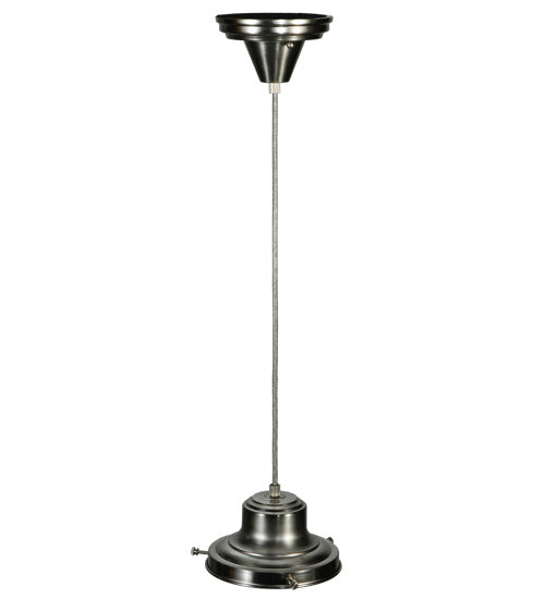 Meyda Tiffany Lighting 141102 Stillwater One Light Pendant Hardware Utility Light Pewter, Nickel, Silver