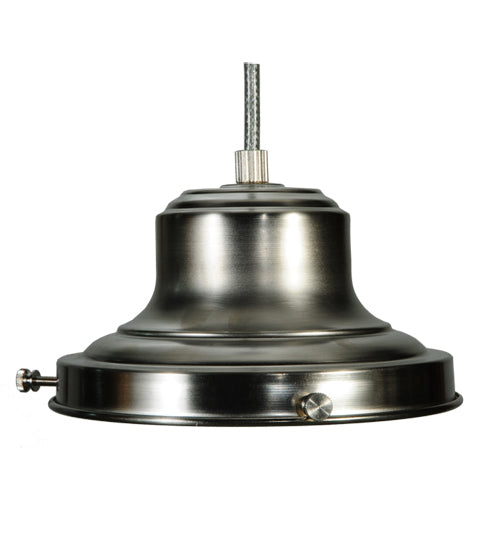 Meyda Tiffany Lighting 141102 Stillwater One Light Pendant Hardware Utility Light Pewter, Nickel, Silver